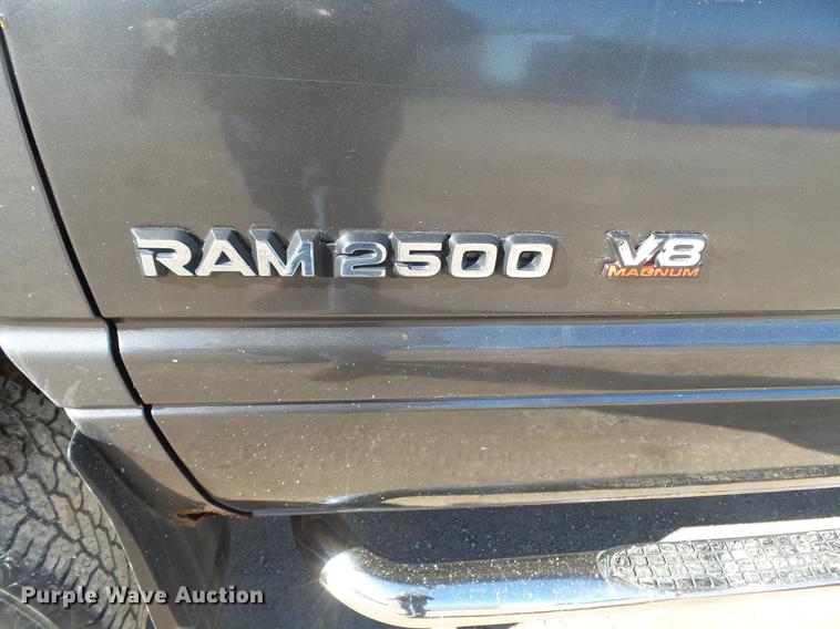 image for item DD2361 2002 Dodge Ram 2500 pickup truck
