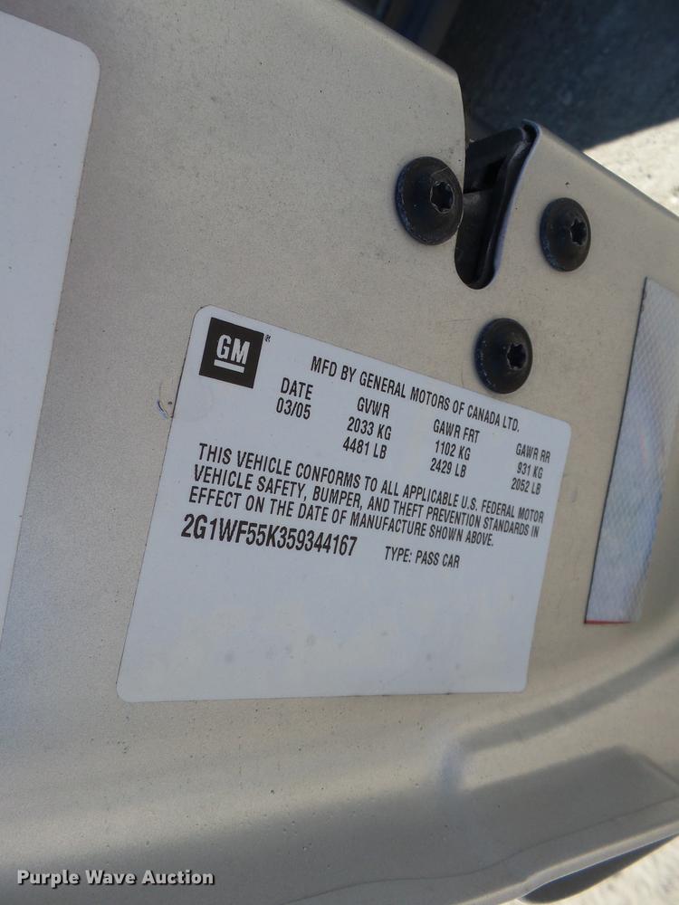 image for item DD2367 2005 Chevrolet Impala