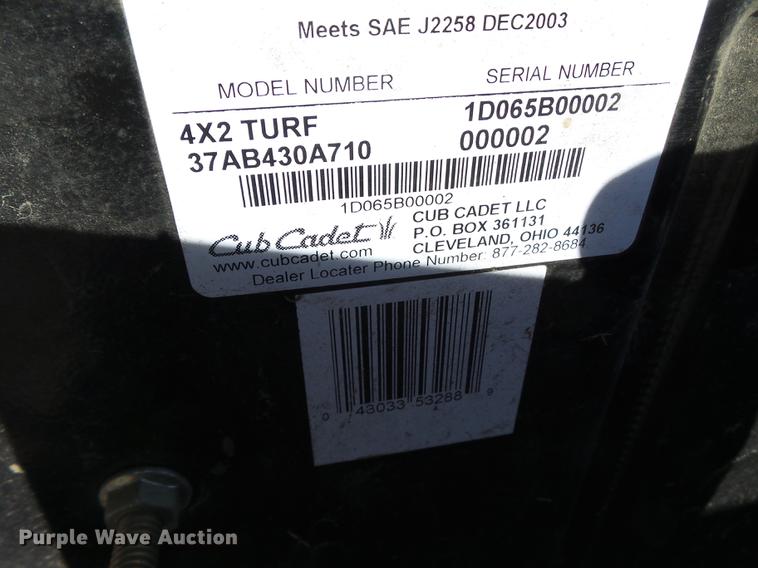 image for item DD2368 2003 Cub Cadet Big Country utility vehicle