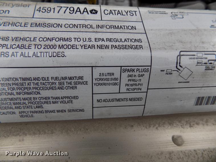 image for item DE7561 2000 Chrysler Sebring JXi convertible