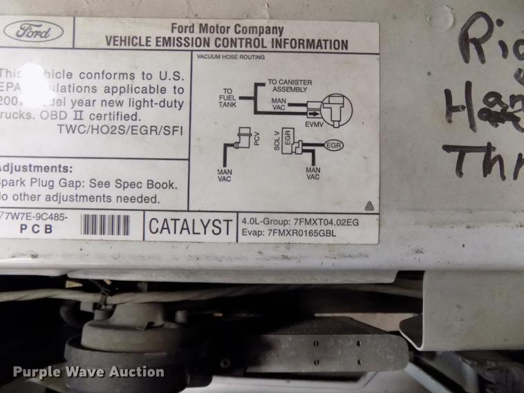 image for item DE7580 2007 Ford Ranger XLT SuperCab pickup truck