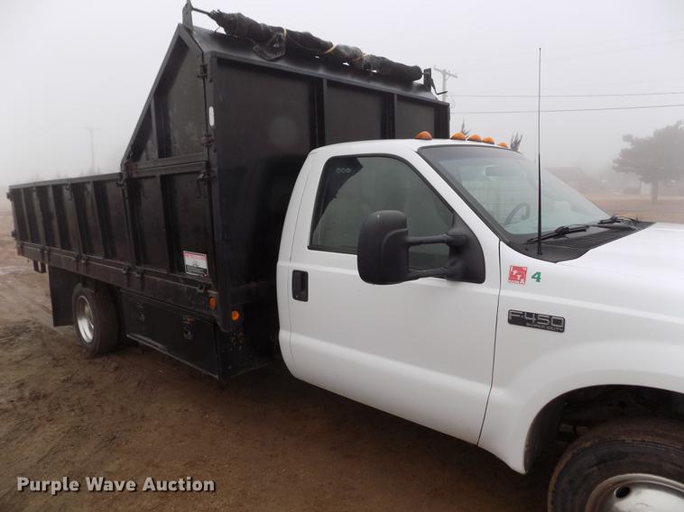 image for item DF2907 2003 Ford F450 Super Duty XL dump truck