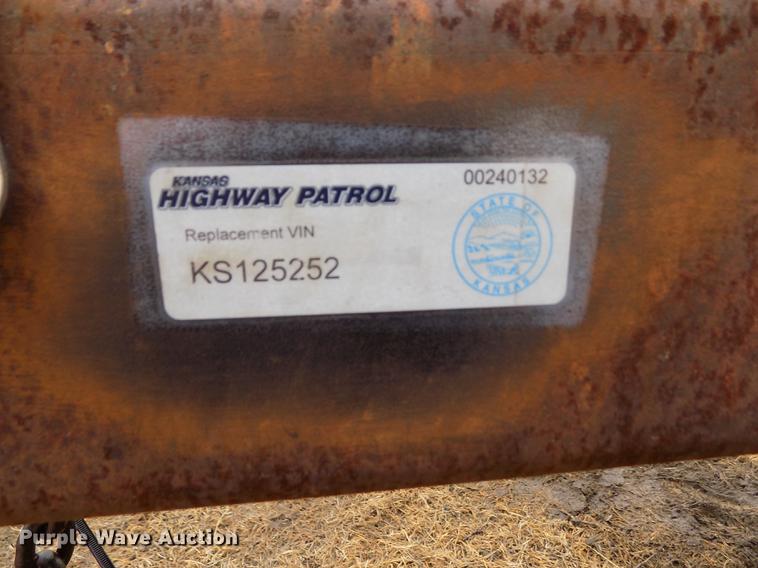 image for item DF2914 2005 shop built burn trailer