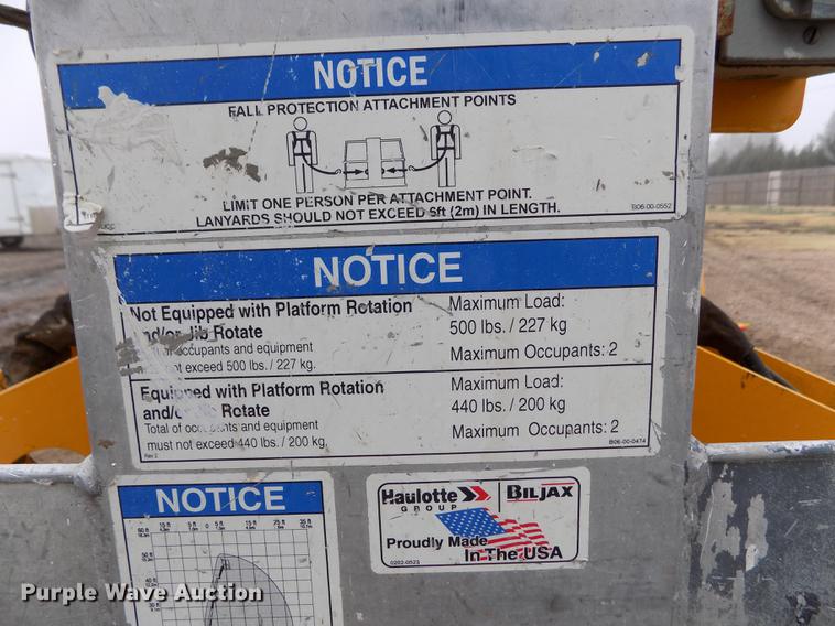 image for item DF2916 2011 Biljax 4527A boom lift