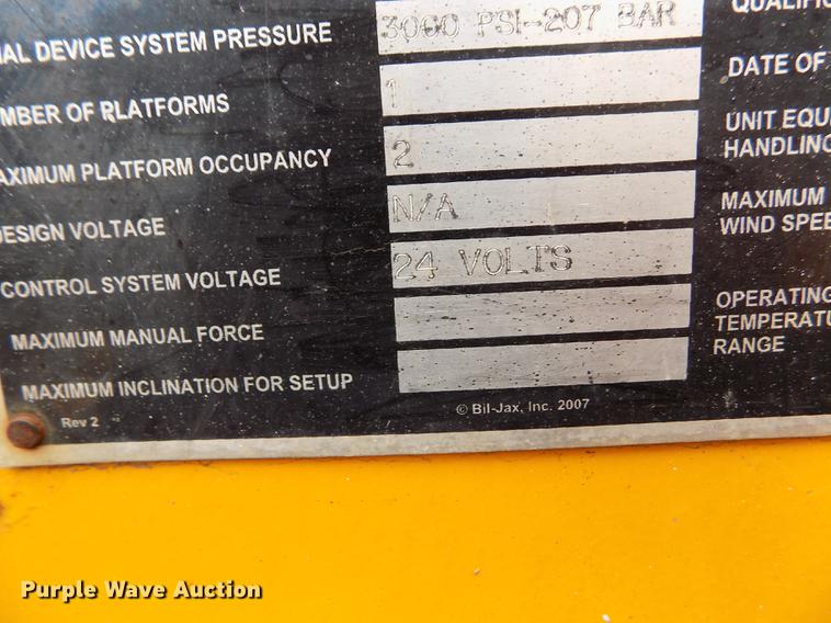 image for item DF2916 2011 Biljax 4527A boom lift