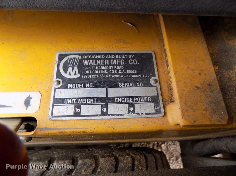 image for item DF2920 Walker MDDGHS ZTR lawn mower