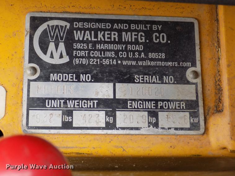 image for item DF2920 Walker MDDGHS ZTR lawn mower