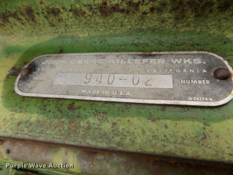 image for item DF2928 John Deere 940-02 land planer