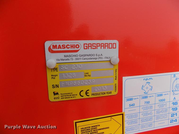 image for item DF2930 Maschio SC230 tiller
