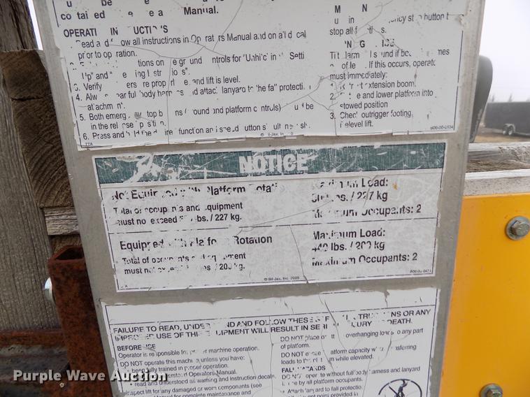 image for item DF2931 2006 Biljax 4527A boom lift