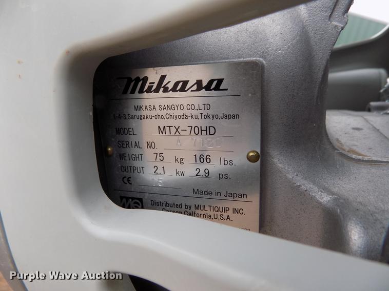 image for item DF2934 Mikasa MTX-70 compactor