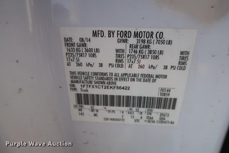 image for item DG3307 2014 Ford F150 XLT SuperCab pickup truck