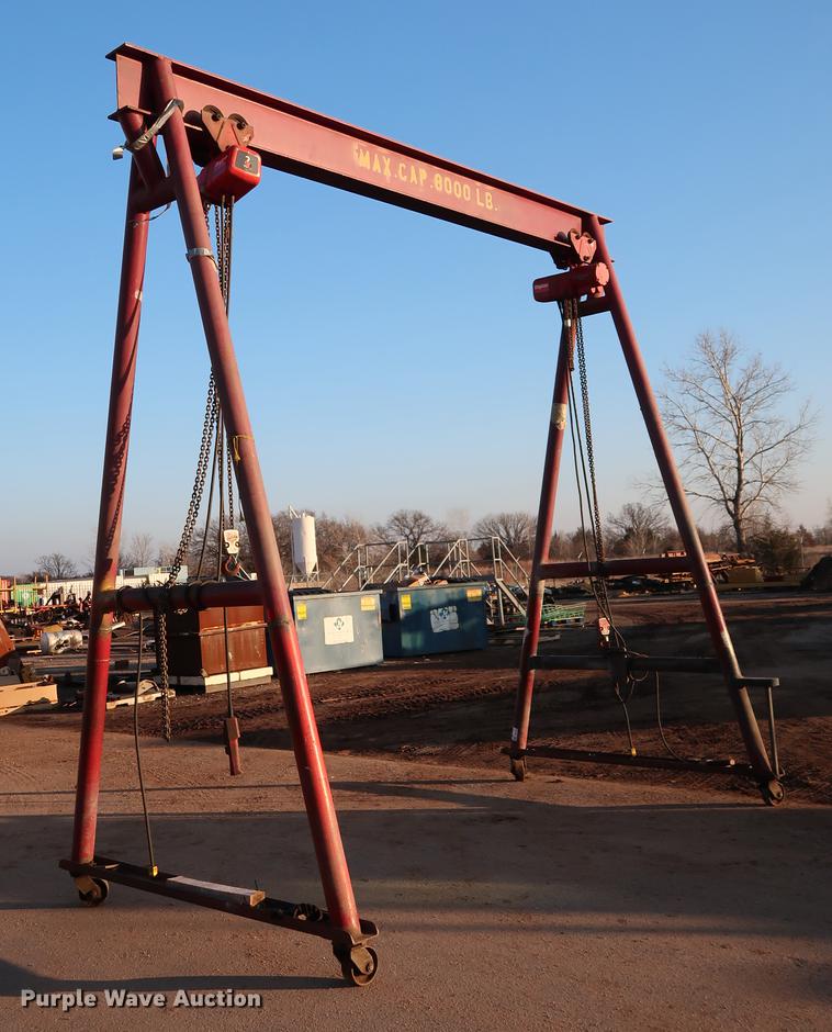 Aframe overhead crane hoist in Edmond, OK Item DG3325 sold Purple Wave