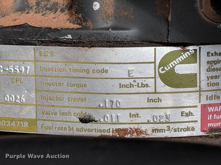 image for item DG3334 1984 Am General M923 flatbed truck