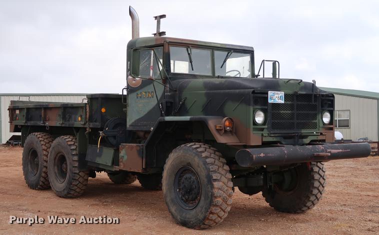 image for item DG3335 1985 Am General M923 flatbed truck