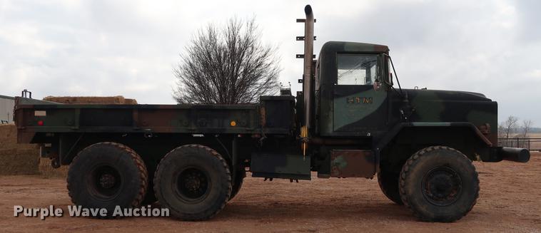 image for item DG3335 1985 Am General M923 flatbed truck