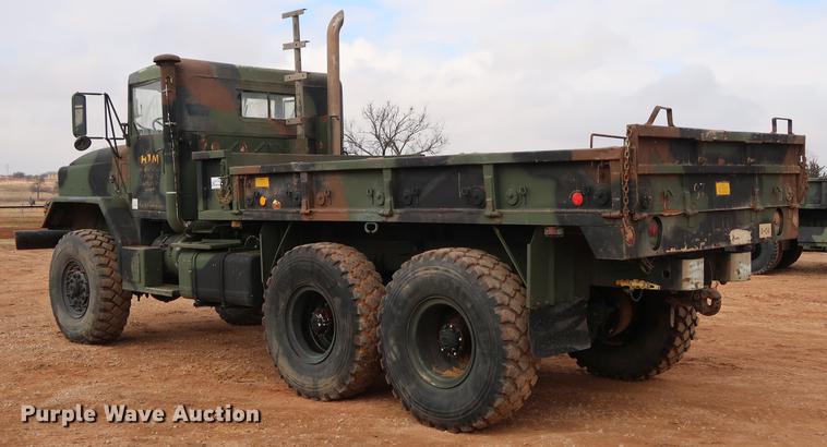 image for item DG3335 1985 Am General M923 flatbed truck