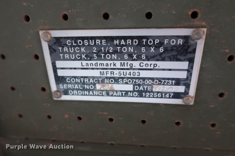 image for item DG3335 1985 Am General M923 flatbed truck