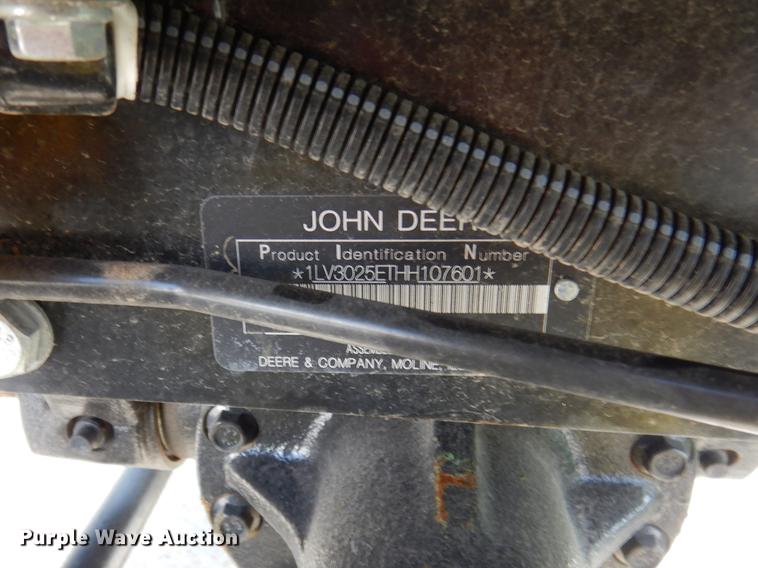image for item DK9830 2017 John Deere 3025E MFWD tractor