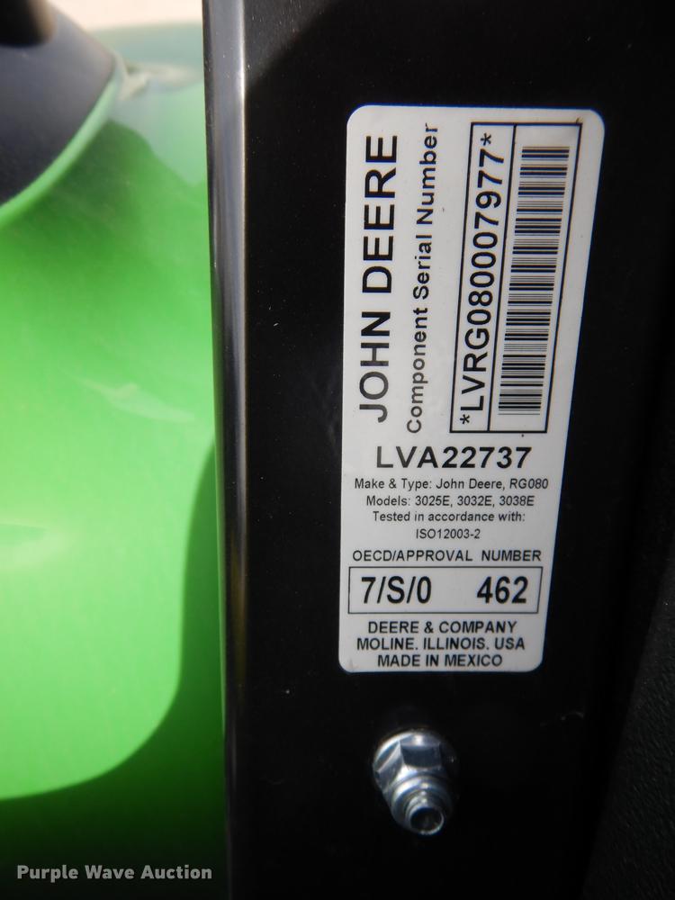 image for item DK9831 2018 John Deere 3025E MFWD tractor