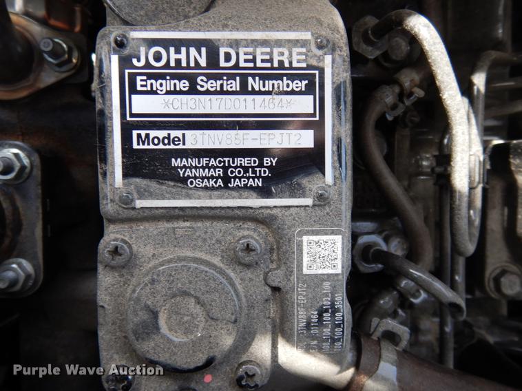 image for item DK9831 2018 John Deere 3025E MFWD tractor