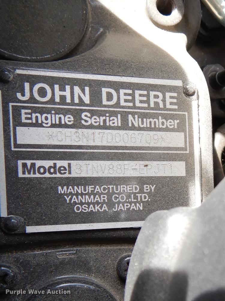 image for item DK9832 2017 John Deere 3025E MFWD tractor