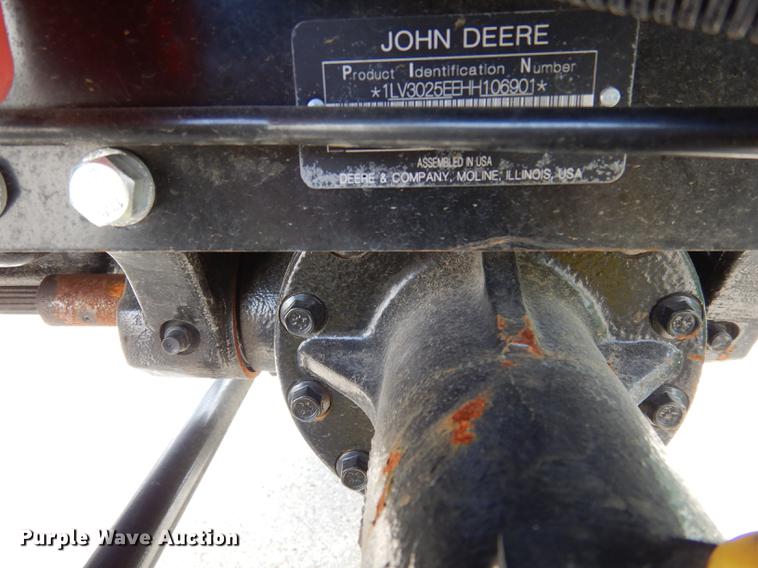image for item DK9834 2017 John Deere 3025E MFWD tractor