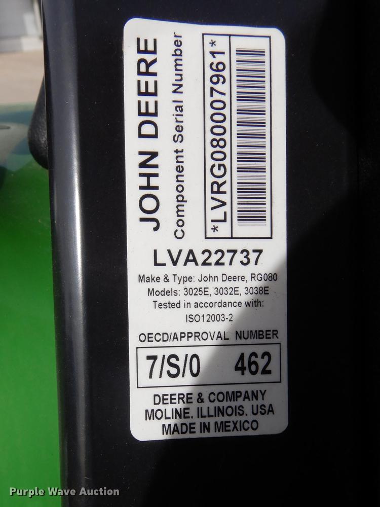 image for item DK9835 2018 John Deere 3025E MFWD tractor