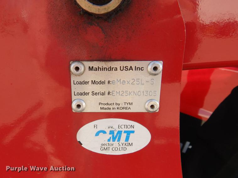 image for item DK9840 2017 Mahindra eMax 22S MFWD tractor