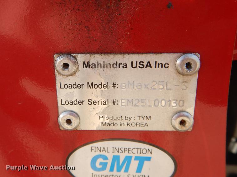 image for item DK9842 2017 Mahindra eMax 22S MFWD tractor