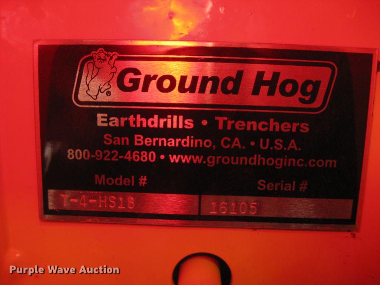 image for item DQ9660 Ground Hog T-4-HS18 trencher