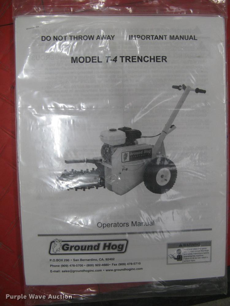 image for item DQ9660 Ground Hog T-4-HS18 trencher