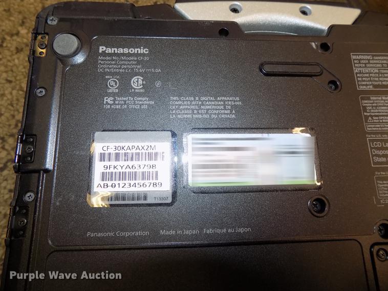 image for item DZ9630 (7) Panasonic Toughbook  laptop computers