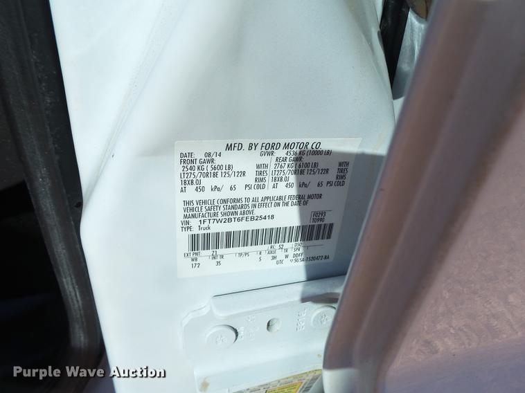 image for item EN9709 2015 Ford F250 Crew Cab pickup truck