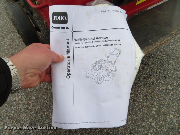 image for item EV9562 Toro 33515 aerator