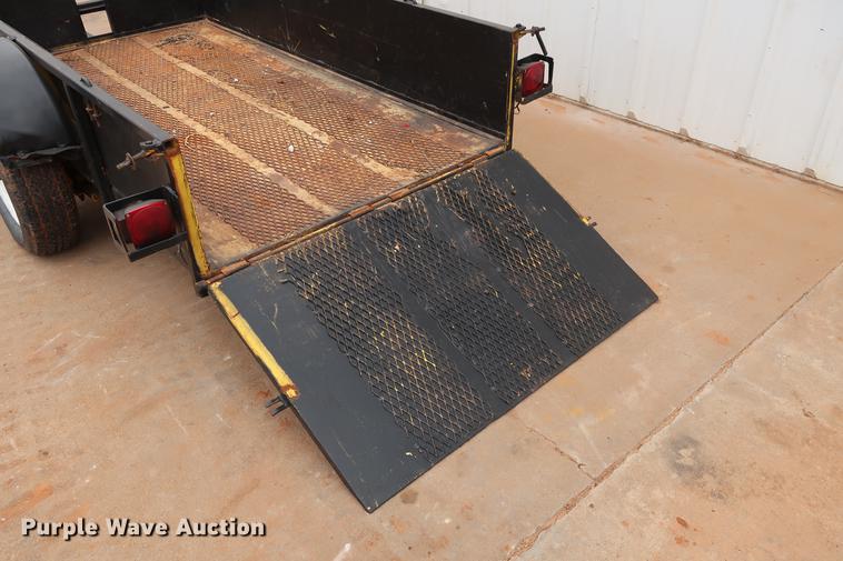 image for item FI9758 Shop built tilt deck equipment trailer