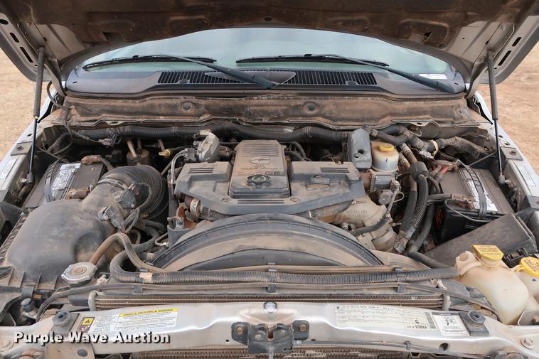 image for item FI9759 2009 Dodge Ram 3500HD Big Horn Edition Quad Cab flatbed pickup truck