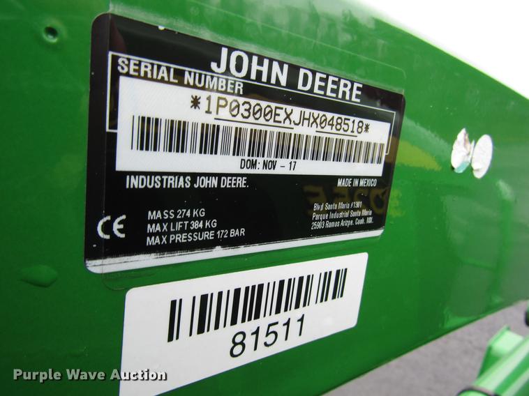 image for item FJ9613 2017 John Deere 3025E MFWD tractor
