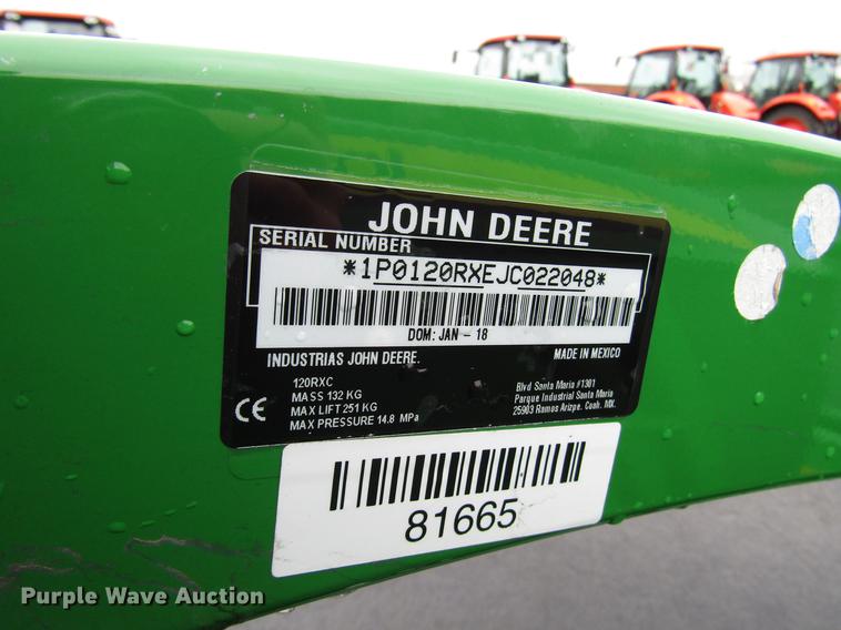 image for item FJ9614 2018 John Deere 1025R MFWD tractor
