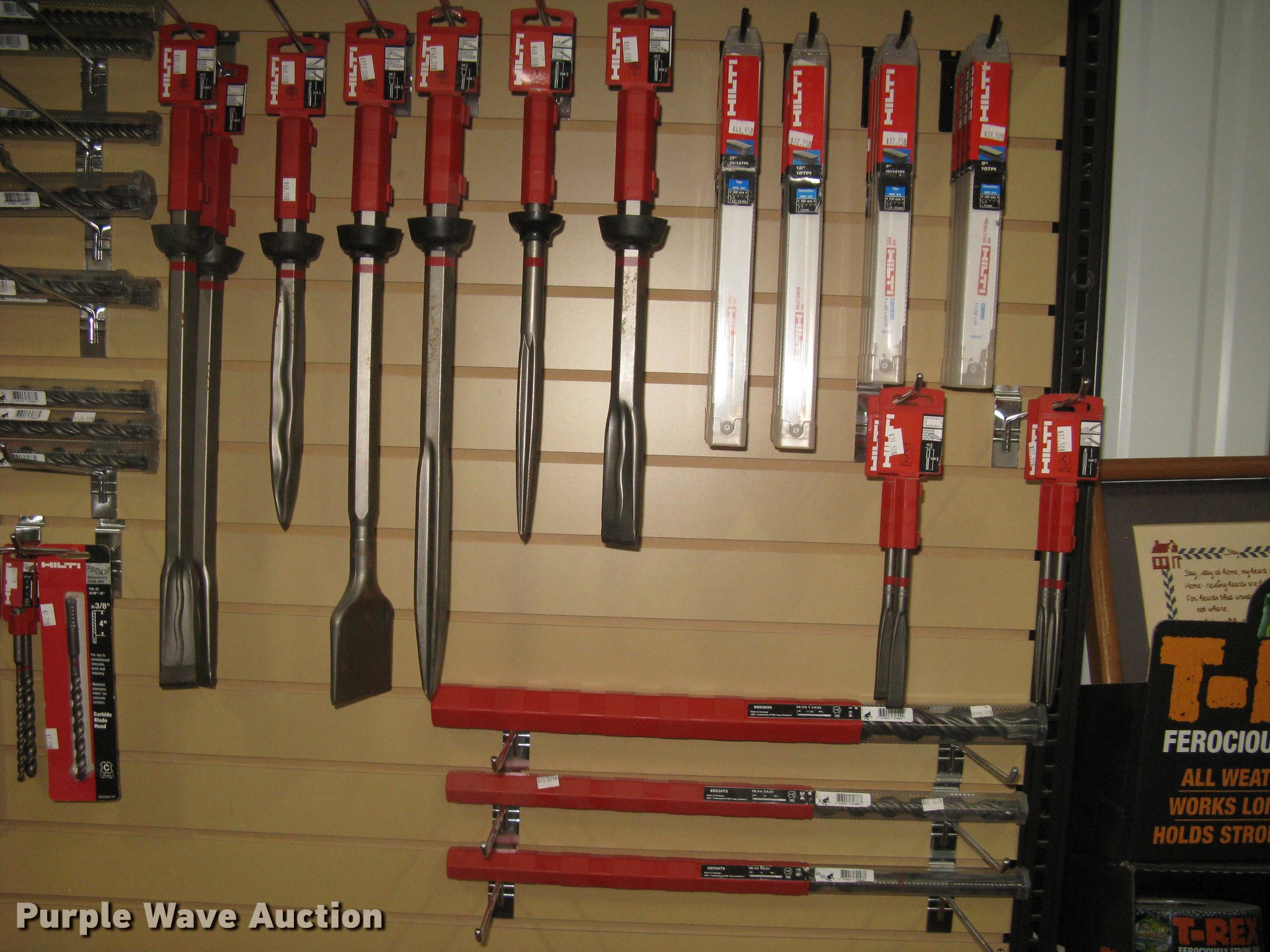(83) Hilti hammer drill accessories in Wichita, KS Item DQ9653 sold