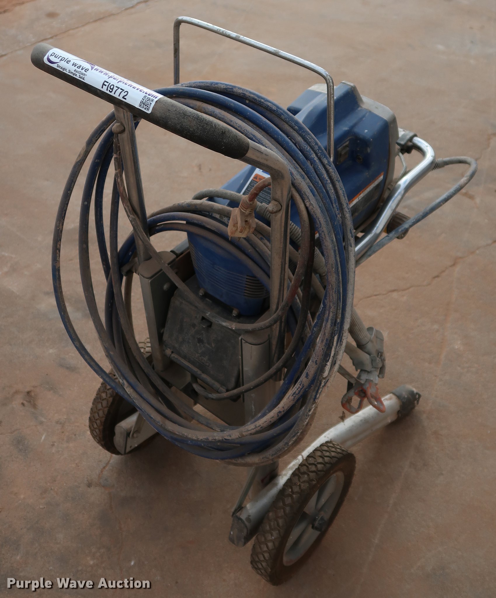 Graco Magnum Pro LTS 17 airless paint sprayer in Hennessey, OK Item FI9772 sold Purple Wave