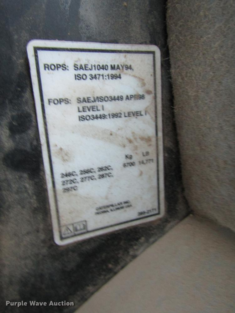 image for item DB6987 2010 Caterpillar 289C skid steer