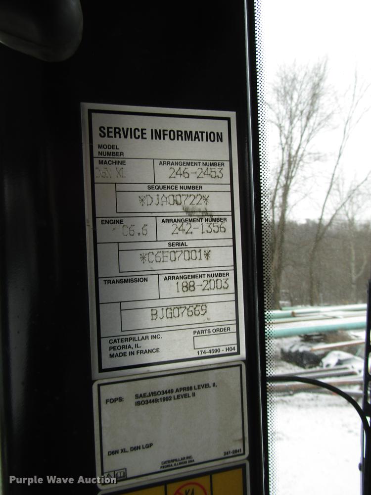 image for item DB6990 2008 Caterpillar D6N XL dozer