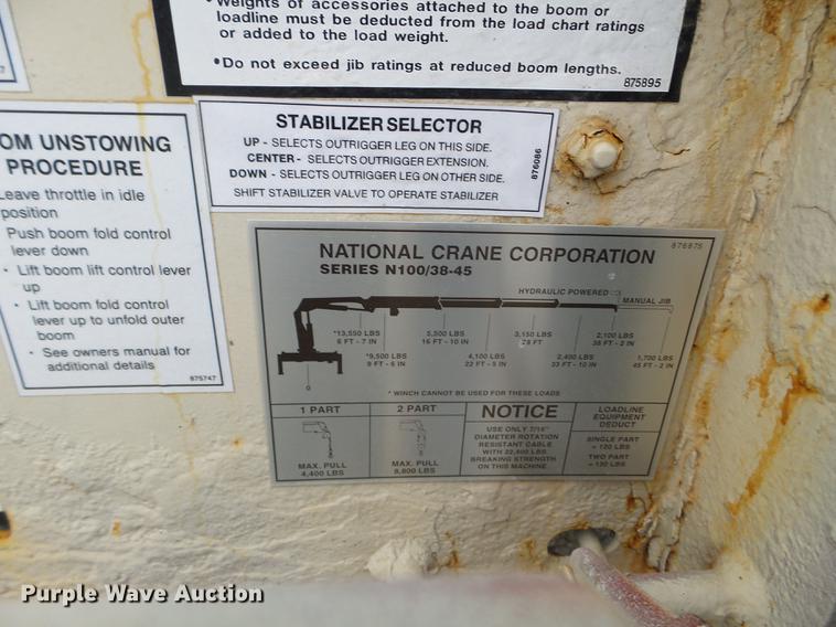 image for item DC1234 2006 International 4300 crane truck