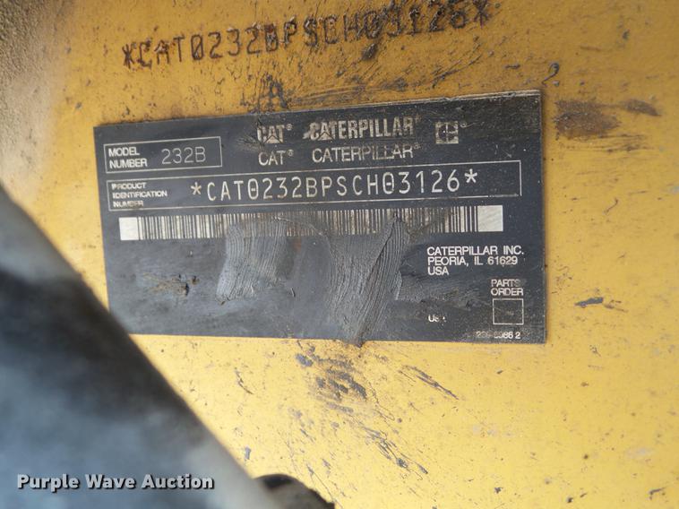 image for item DC1237 2005 Caterpillar 232B skid steer