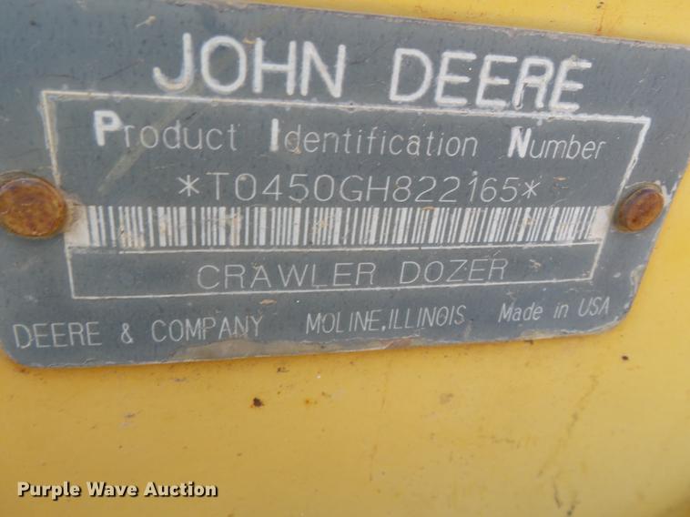 image for item DD2356 1996 John Deere 450G LGP Series IV dozer