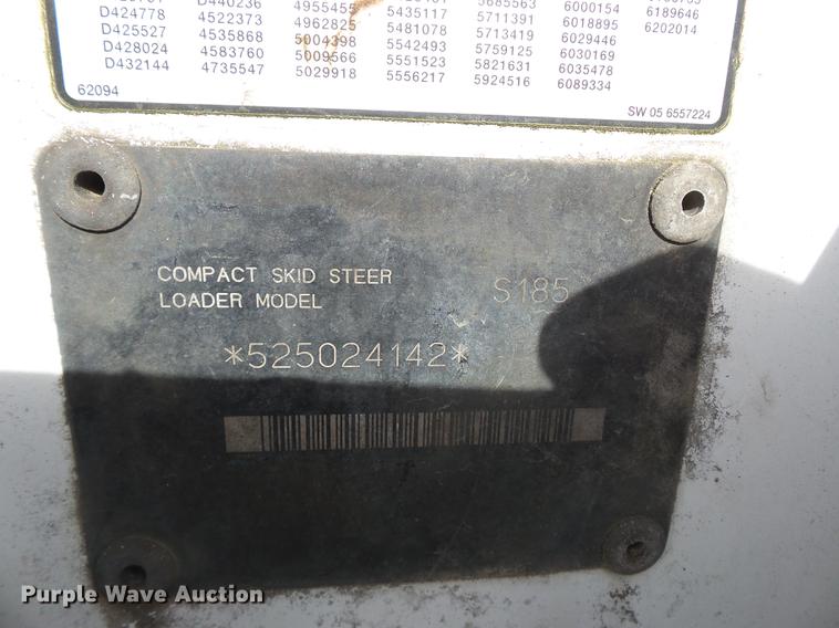 image for item DD2358 2005 Bobcat S185 skid steer
