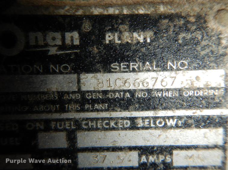 image for item DE6004 Onan generator