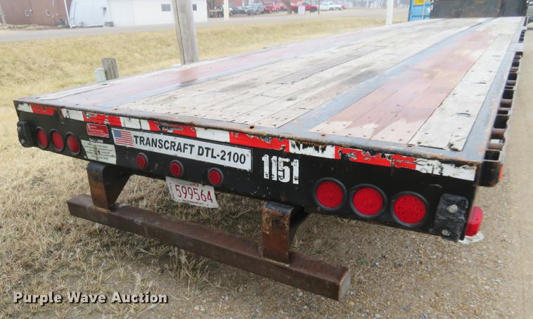 image for item DE8806 2009 Transcraft DTL-2100 drop deck trailer