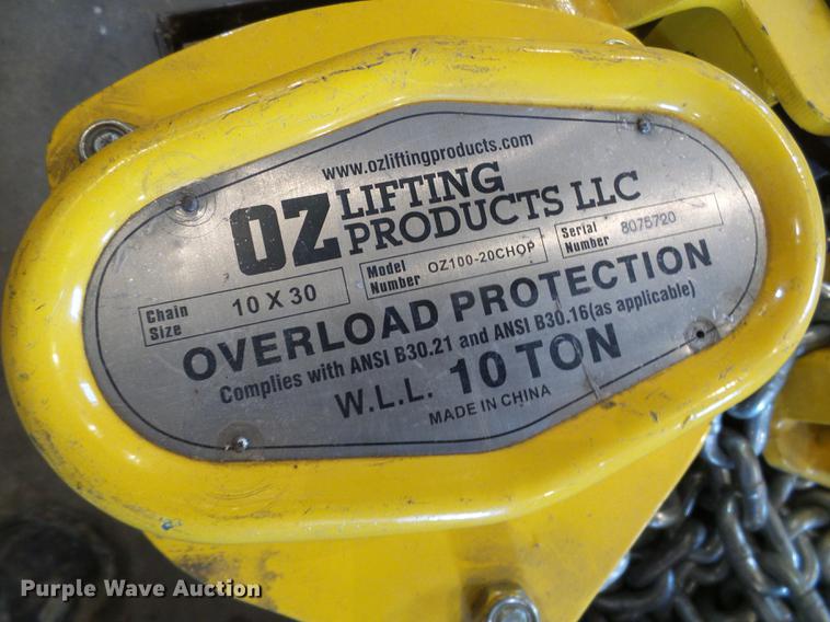 image for item DF7089 (3) chain hoists